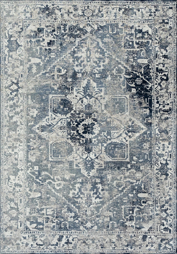 Louis De Poortere Antiquarian Tabriz - Timeless Persian-inspired Rug With Modern Sophistication And Effortless Style Blue,Beige 100% Pet Poly (40% Rpet) 117741-louis-de-poortere