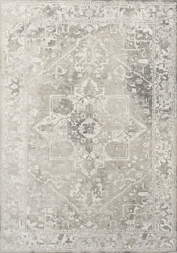 Louis De Poortere Antiquarian Tabriz - Timeless Persian-inspired Rug With Modern Sophistication And Effortless Style Grey,Gray,Beige 100% Pet Poly (40% Rpet) 117745-louis-de-poortere