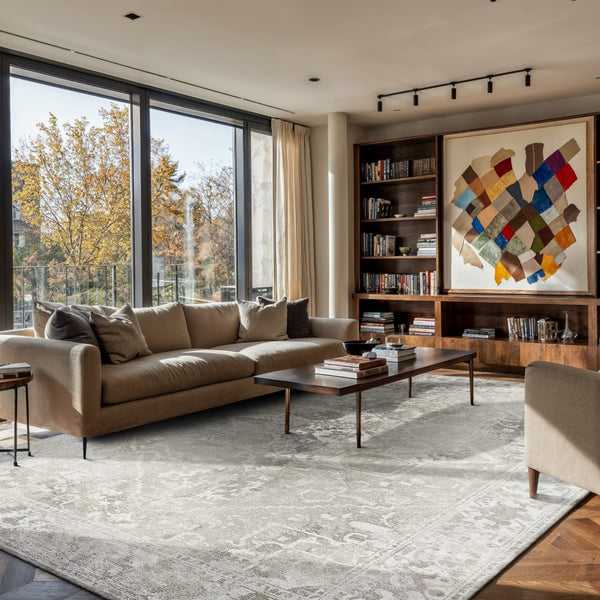 Louis De Poortere Antiquarian Tabriz - Timeless Persian-inspired Rug With Modern Sophistication And Effortless Style Grey,Gray,Beige 100% Pet Poly (40% Rpet) 117745-louis-de-poortere