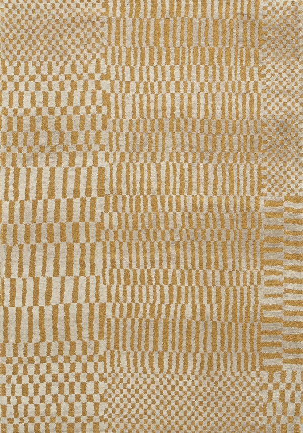 Louis De Poortere Duo Berber - Modern Artisanal Area Rug Inspired By Moroccan Weaving Techniques For Timeless Elegance Gold,Beige 100% Pet Poly (40% Rpet) 118527-louis-de-poortere
