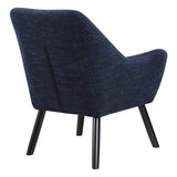 OSP Home Furnishings Della Mid-Century Chair Dark Navy