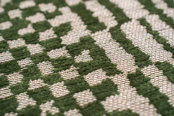 Louis De Poortere Duo Berber - Modern Artisanal Area Rug Inspired By Moroccan Weaving Techniques For Timeless Elegance Green ,Beige 100% Pet Poly (40% Rpet) 117732-louis-de-poortere