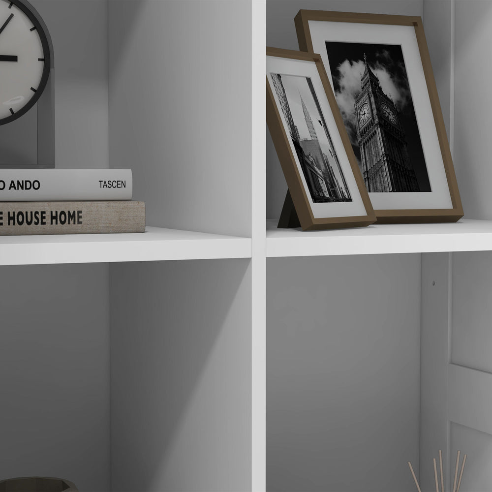 English Elm Homcom 71" Tall Storage Cabinet With Adjustable Shelves, Soft-Close Doors, Modern White Design W2225P229415