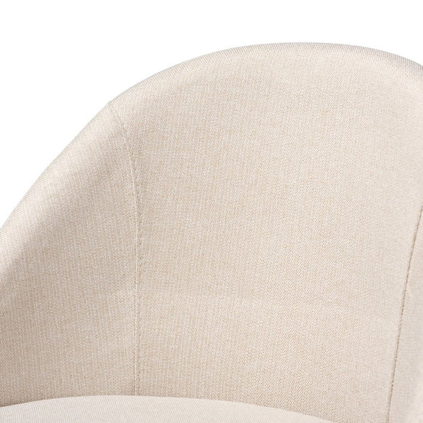 Baxton Studio Baxton Studio Mid-Century Swivel Bar Stool Set - Light Beige Upholstery & Walnut Finish Comfort BBT5355B-Light Beige/Walnut-BS