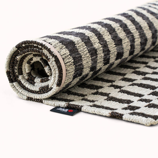 Louis de Poortere Structures Berber Inspired Area Rug Handwoven Geometric Pattern for Modern Living Spaces Caidal 5'7 x 7'9 120084