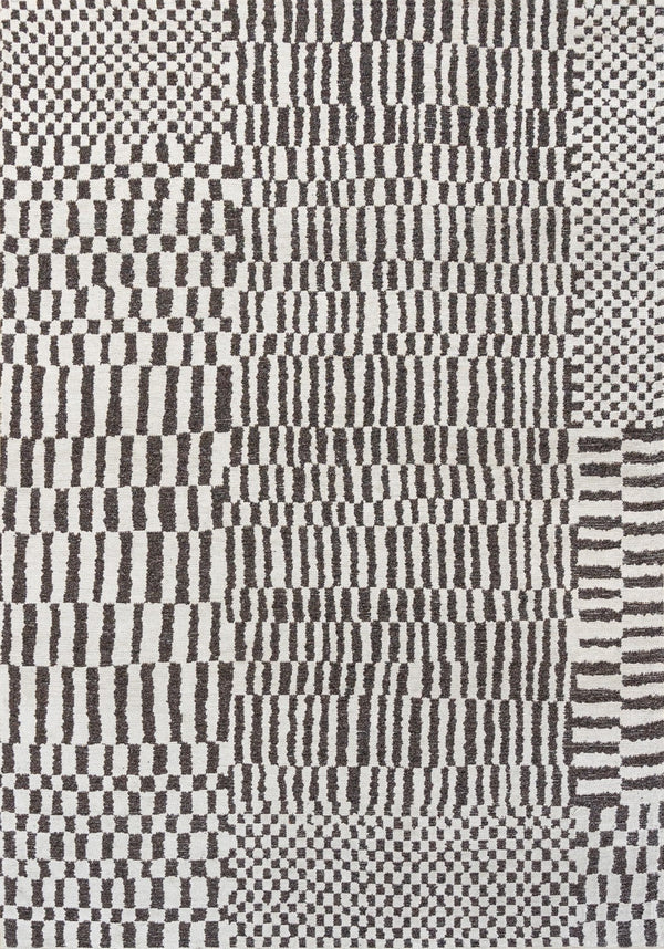 Louis De Poortere Duo Berber - Modern Artisanal Area Rug Inspired By Moroccan Weaving Techniques For Timeless Elegance Grey,Gray,Beige 100% Pet Poly (40% Rpet) 118529-louis-de-poortere