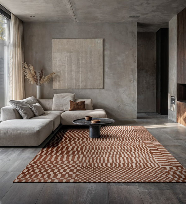 Louis De Poortere Duo Berber - Modern Artisanal Area Rug Inspired By Moroccan Weaving Techniques For Timeless Elegance Brown,Beige 100% Pet Poly (40% Rpet) 117738-louis-de-poortere