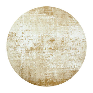 Louis de Poortere Mad Men Virgin Land Plush Abstract Area Rug for Modern Living Rooms with Layered Pile Texture Mercury 9'6 x 9'6 120127
