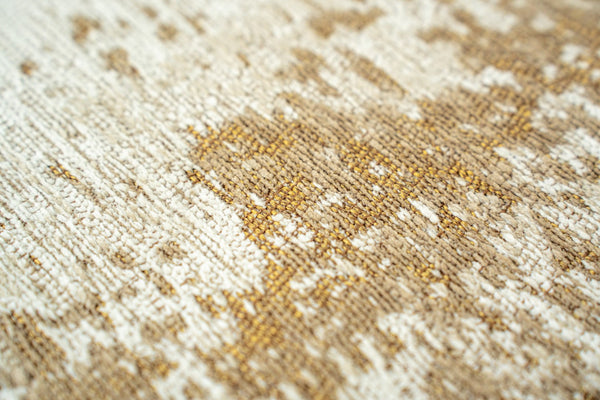 Louis De Poortere Mad Men Virgin Land - Mercury Rug: Embrace Cosmic Serenity With Eco-friendly Textures And Design Gold,Beige 100% Pet Poly (40% Rpet) 118514-louis-de-poortere