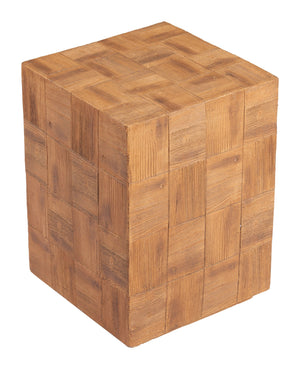 Zuo Modern Cetka Side Table - Contemporary Natural Design With Cast Metal, Perfect For Living Room Or Bedroom Decor Natural Metal 110190-zuo-modern