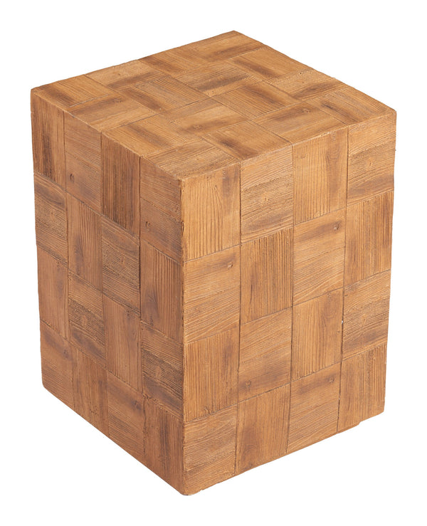 Zuo Modern Cetka Side Table - Contemporary Natural Design With Cast Metal, Perfect For Living Room Or Bedroom Decor Natural Metal 110190-zuo-modern