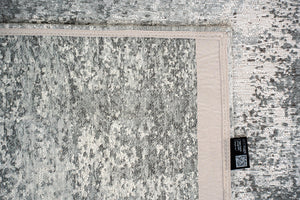 Louis De Poortere Mad Men Virgin Land - Mercury Rug: Embrace Cosmic Serenity With Eco-friendly Textures And Design Grey,Gray,White,Brown 100% Pet Poly (40% Rpet) 118614-louis-de-poortere