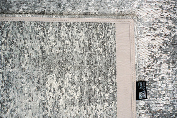 Louis De Poortere Mad Men Virgin Land - Mercury Rug: Embrace Cosmic Serenity With Eco-friendly Textures And Design Grey,Gray,White,Brown 100% Pet Poly (40% Rpet) 118614-louis-de-poortere