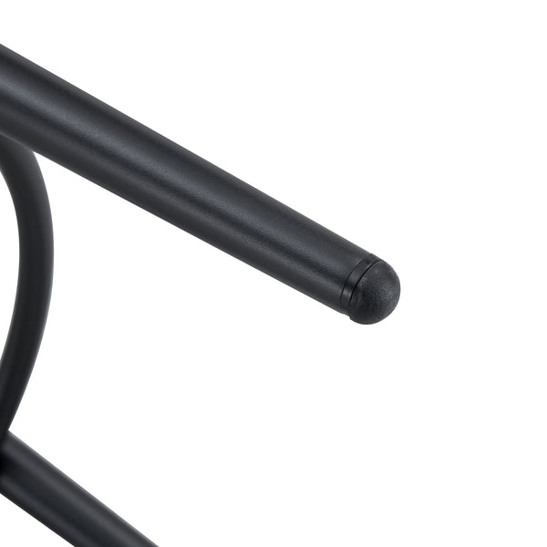 English Elm Fashionable Ergonomic Bar Chairs Set of Two with Breathable Fabric, Curved Back, Cushioned Comfort Brown+Black W1151P279691