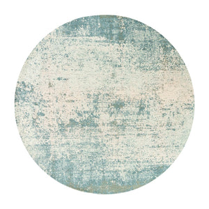 Louis de Poortere Mad Men Virgin Land Plush Abstract Area Rug for Modern Living Rooms with Layered Pile Texture Neptune 9'6 x 9'6 120129