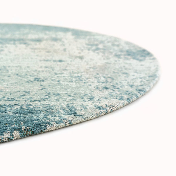Louis de Poortere Mad Men Virgin Land Plush Abstract Area Rug for Modern Living Rooms with Layered Pile Texture Neptune 9'6 x 9'6 120129
