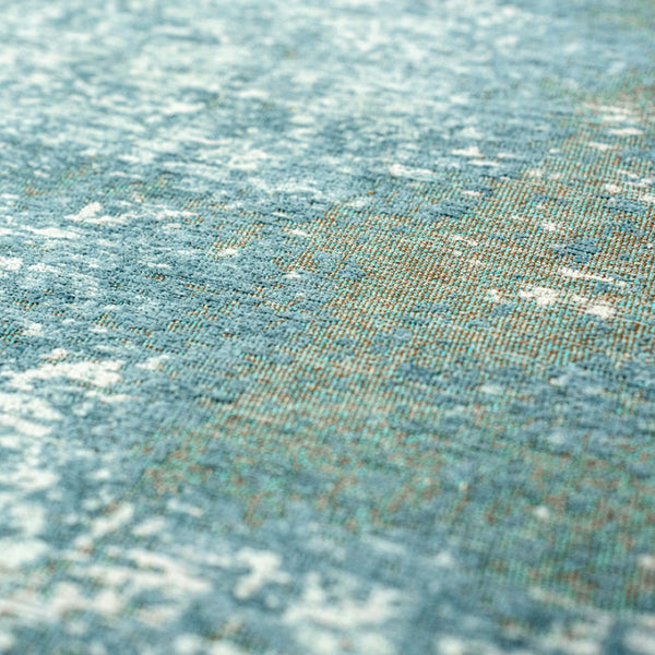 Louis de Poortere Mad Men Virgin Land Plush Abstract Area Rug for Modern Living Rooms with Layered Pile Texture Neptune 9'6 x 9'6 120129