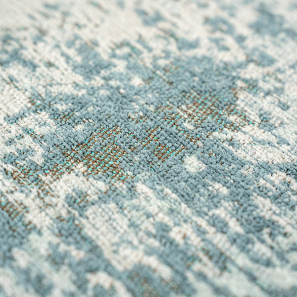 Louis de Poortere Mad Men Virgin Land Plush Abstract Area Rug for Modern Living Rooms with Layered Pile Texture Neptune 9'6 x 9'6 120129