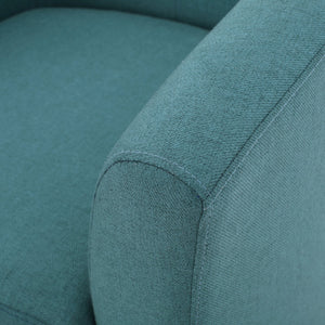English Elm Christopher Knight Home® - PLAZA Club Chair with Plush Upholstery and Mid-Century Profile — Cozy, Stylish Accent Seat for Living Rooms Teal 31 L x 29.25 W x 26.25 H 46619.00FDTE