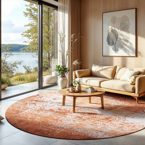 Louis de Poortere Mad Men Virgin Land Plush Abstract Area Rug for Modern Living Rooms with Layered Pile Texture Mars 9'6 x 9'6 120130