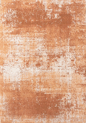 Louis De Poortere Mad Men Virgin Land - Mercury Rug: Embrace Cosmic Serenity With Eco-friendly Textures And Design Orange ,White 100% Pet Poly (40% Rpet) 117758-louis-de-poortere