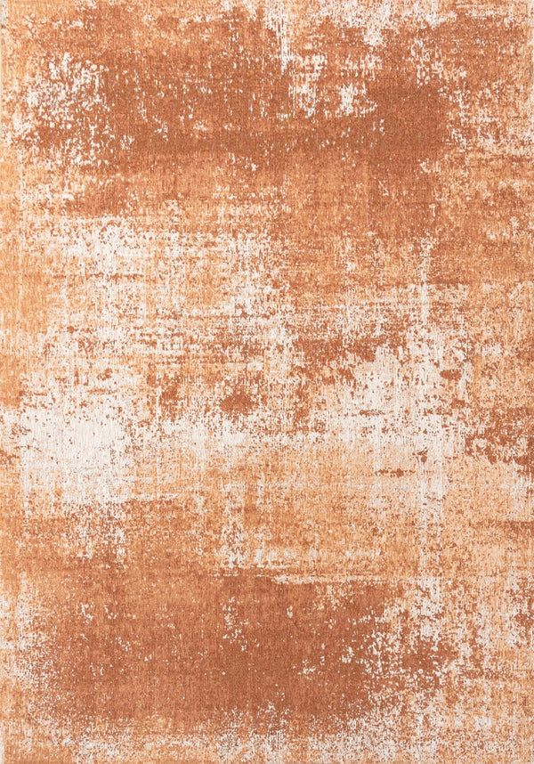 Louis De Poortere Mad Men Virgin Land - Mercury Rug: Embrace Cosmic Serenity With Eco-friendly Textures And Design Orange ,White 100% Pet Poly (40% Rpet) 117758-louis-de-poortere