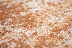 Louis De Poortere Mad Men Virgin Land - Mercury Rug: Embrace Cosmic Serenity With Eco-friendly Textures And Design Orange ,White 100% Pet Poly (40% Rpet) 117758-louis-de-poortere