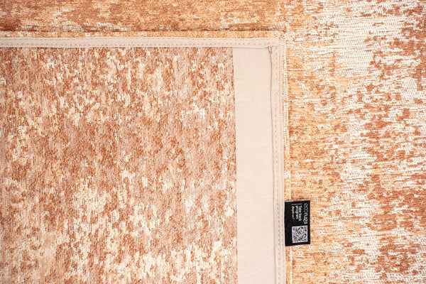 Louis De Poortere Mad Men Virgin Land - Mercury Rug: Embrace Cosmic Serenity With Eco-friendly Textures And Design Orange ,White 100% Pet Poly (40% Rpet) 117758-louis-de-poortere