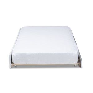 Baxton Studio Baxton Studio Neves Cottage Farmhouse White Trundle Bed - Stylish Twin Size, Easy Roll-Out Design Neves-White-Trundle