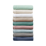 Madison Park Egyptian Cotton Casual Blanket MP51N-6431 Teal