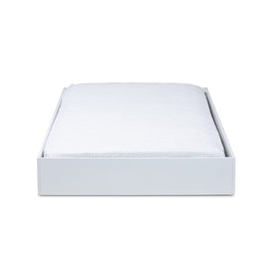 Baxton Studio Baxton Studio Renata Modern White Twin Trundle Bed with Smooth Casters for Space-Saving Sleepovers Renata-White-Trundle