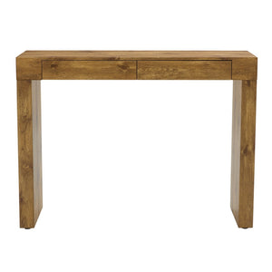English Elm 4-piece Bar Set with Wood Grain Table Two Storage Drawers and Pu Leather Cushioned Stools W2920S00114
