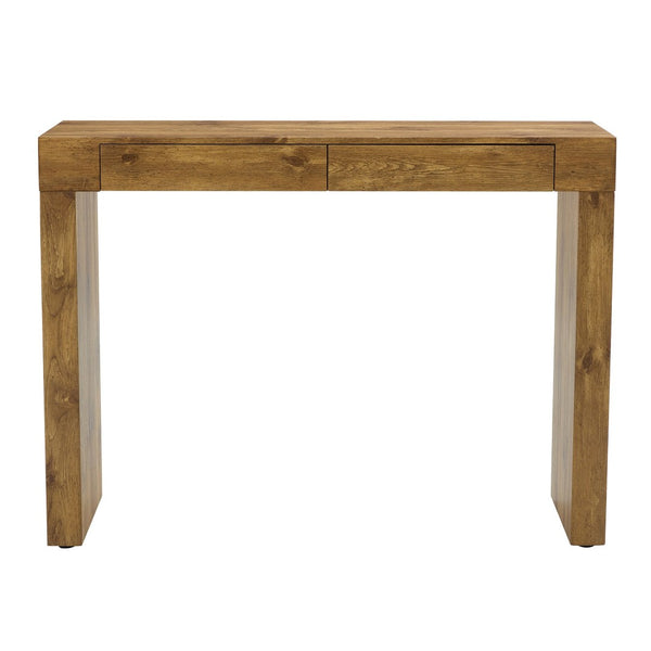 English Elm 4-piece Bar Set with Wood Grain Table Two Storage Drawers and Pu Leather Cushioned Stools W2920S00114