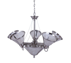 Landmark 26'' Wide 7-Light Chandelier - Brushed Nickel 966-BN Elk Lighting