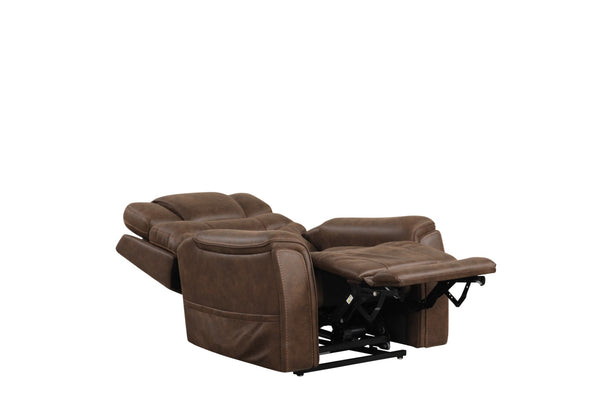 English Elm Walnut Guinevra Transitional Lift Chair with Dual Motors, Steel Seat Box, USB Port, Wired Controller B2741P387683