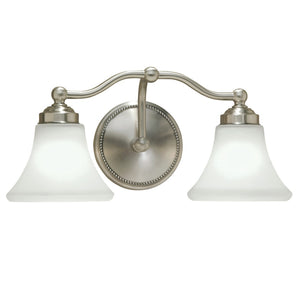 Soleil 17.5'' Wide 2-Light Vanity Light - Brushed Nickel 9662-BN-FL Norwell