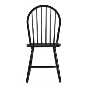 English Elm Christopher Knight Home® - 36 Countryhouse Spindle Back Dining Chair 36in High Back Farmhouse Style Durable Rubberwood Seat Black 56487.00BLK