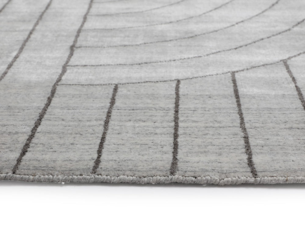 Sunpan FEZ Hand-Loomed Ivory & Grey Rug – Unique Artisan Craftsmanship, 8' x 10' for Stylish Interiors 108738