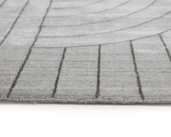 Sunpan FEZ Hand-Loomed Ivory & Grey Rug – Unique Artisan Craftsmanship, 8' x 10' for Stylish Interiors 108738