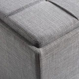 OSP Home Furnishings Rockford Storage Ottoman Dove