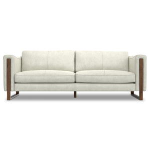 English Elm Richard 83-Inch Eco-Conscious Sofa: Luxurious Semi-Aniline Leather, Spacious Comfort & Easy Care B136P364300-GIGA