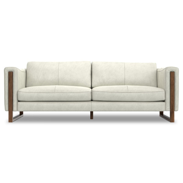 English Elm Richard 83-Inch Eco-Conscious Sofa: Luxurious Semi-Aniline Leather, Spacious Comfort & Easy Care B136P364300-GIGA
