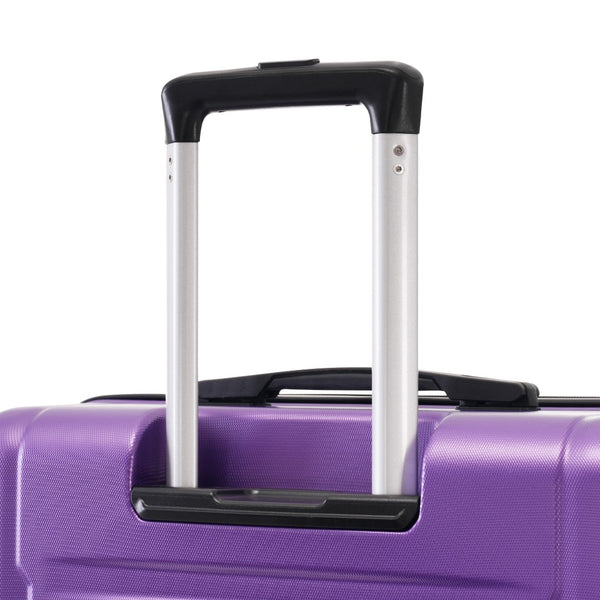 English Elm 2 Piece Abs Hard Shell Spinner Luggage Set with Tsa Lock Expandable Suitcases Purple N732P198745I