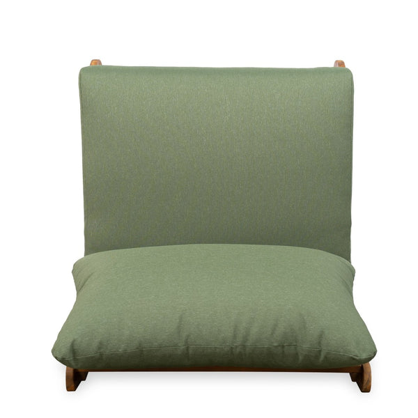 English Elm Outdoor Acacia Wood 5 Seat Chat Set with Teak Finish and Foam Filled Cushions N773OC00157G