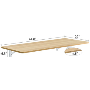 English Elm Laundry Wall-Mounted Folding Table - Space-Saving Work Surface For Home Office, Kitchen, And More! W3226P278935