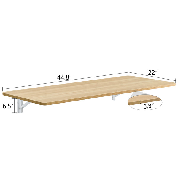 English Elm Laundry Wall-Mounted Folding Table - Space-Saving Work Surface For Home Office, Kitchen, And More! W3226P278935