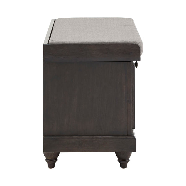 Georgia Upholstered Storage Bench with Wood Frame for Entryway or Bedroom
