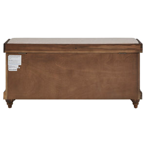 Georgia Upholstered Storage Bench with Wood Frame for Entryway or Bedroom