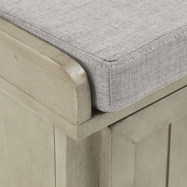 Georgia Upholstered Storage Bench with Wood Frame for Entryway or Bedroom