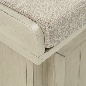 Georgia Upholstered Storage Bench with Wood Frame for Entryway or Bedroom